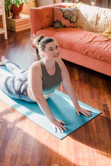 Person stretching peacefully during sunrise, showing vitality and wellness